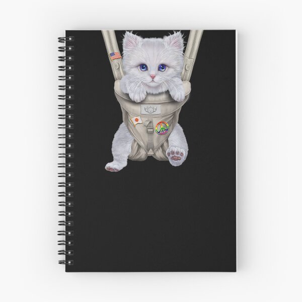 Item preview, Fluffy White Cat in Baby Carrier designed and sold by Clayton-Bowman.