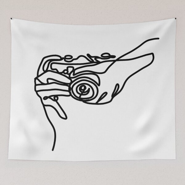 Item preview, Camera line art designed and sold by One Line Aesthetics ♡.