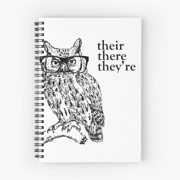 Item preview, Their there they're grammar owl funny bird designed and sold by linhkaphung.