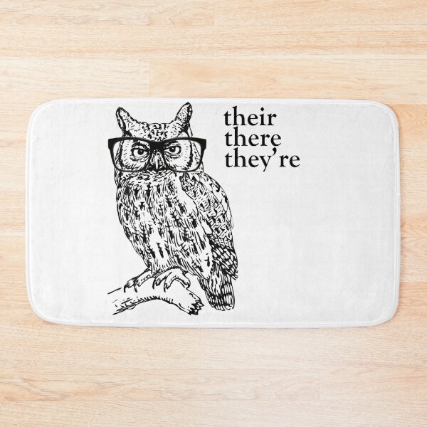 Item preview, Their there they're grammar owl funny bird designed and sold by linhkaphung.