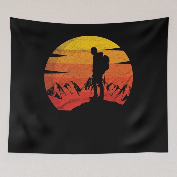 Item preview, Hiking Mountain Silhouette designed and sold by Basti09.