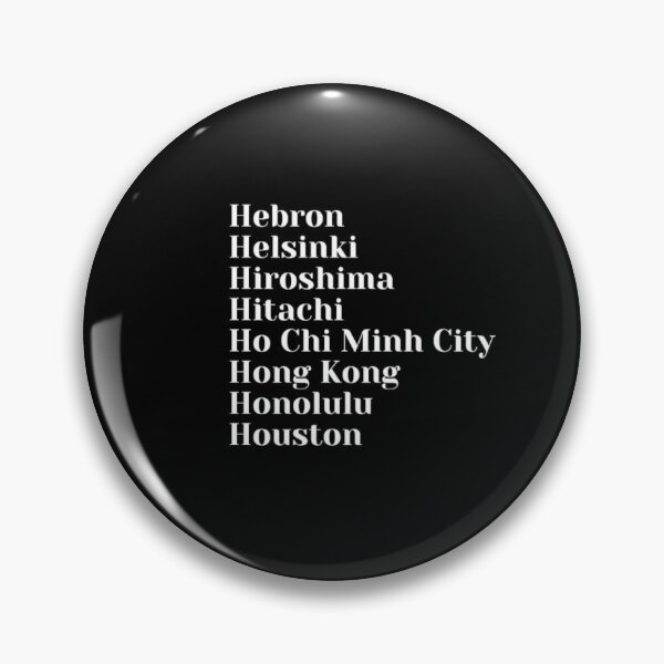 Item preview, H Cities designed and sold by Art With Impact – Statement Art & Apparel for Deep Thinkers.