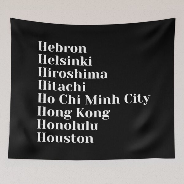 Item preview, H Cities designed and sold by Art With Impact – Statement Art & Apparel for Deep Thinkers.