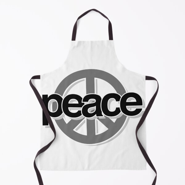 Item preview, PEACE word typography and icon illustration monochromatic design designed and sold by Kvyom.