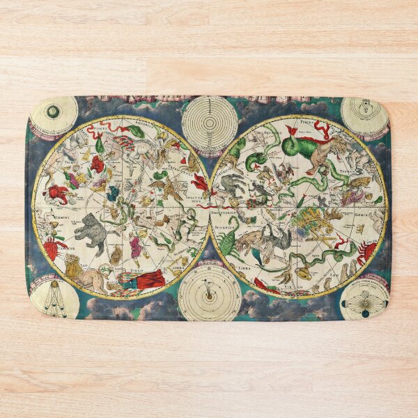 Item preview, Jigsaw Puzzle Celestial Star Signs Zodiac Chart Map from 1670, 1000 Piece Adults designed and sold by StickerArtwork.