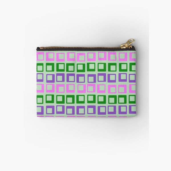 Item preview, Crazy jumping retro vintage squares on moss green designed and sold by aapshop.