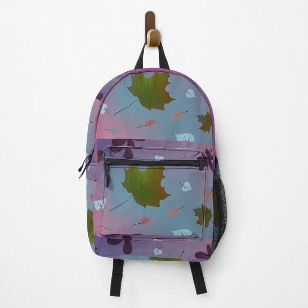 Item preview, Autumn, blurred, lilac background with maple, chestnut leaves. designed and sold by TanaLuna.
