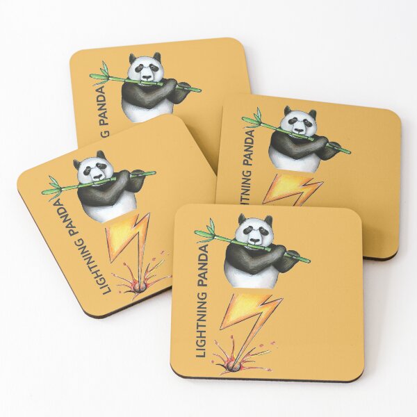 Artikelvorschau, LIGHTNING PANDA by FrankenDuo mustard orange entworfen und verkauft von FrankenDuo.