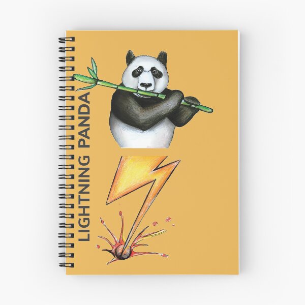 Item preview, LIGHTNING PANDA by FrankenDuo mustard orange designed and sold by FrankenDuo.