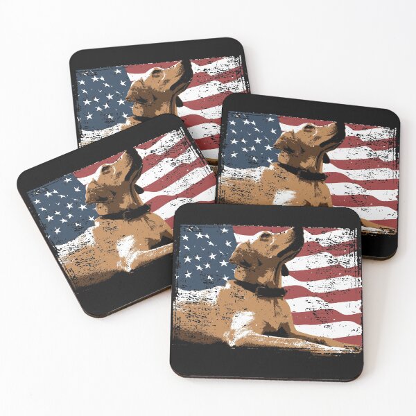 Item preview, Patriotic USA Flag Black Labrador gift for Lab Owners print designed and sold by Lisbob.