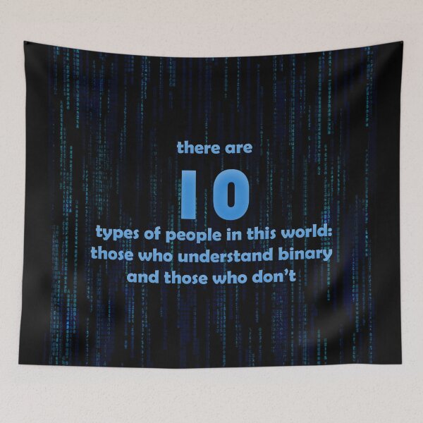 Item preview, 10 types of people Software Development humor / humour binary designed and sold by yinon-h.