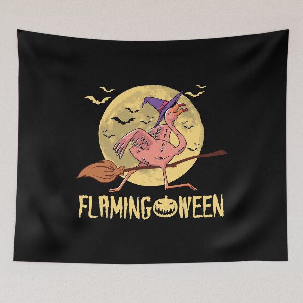 Item preview, Halloween Flamingoween Flamingo Witch Funny Gift designed and sold by haselshirt.