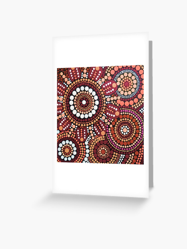 Aboriginal Art Gathering Circle Canvas Print for Sale by GhostGumDesigns