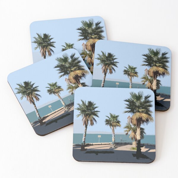 Item preview, Tropical Palm Trees - Gulf Beach Marina, Kuwait designed and sold by ShopieHome.