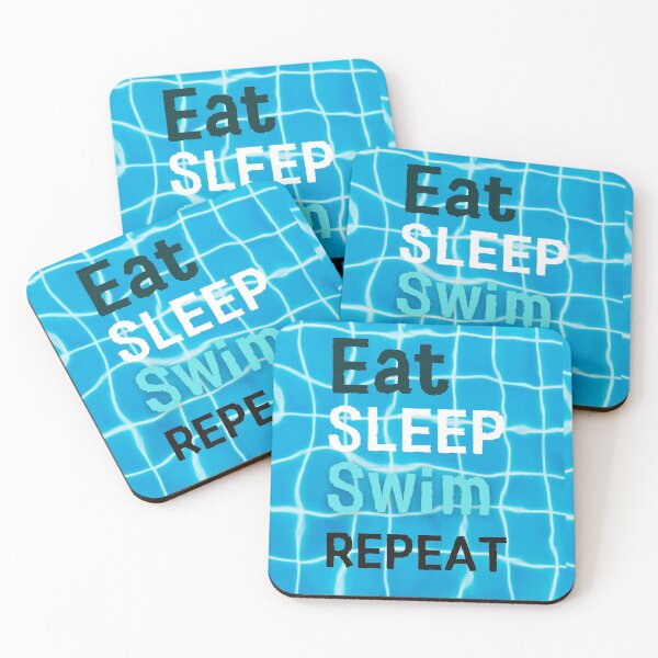 Item preview, Eat Sleep Swim Repeat by Haus of Butterfly designed and sold by hausofbutterfly.