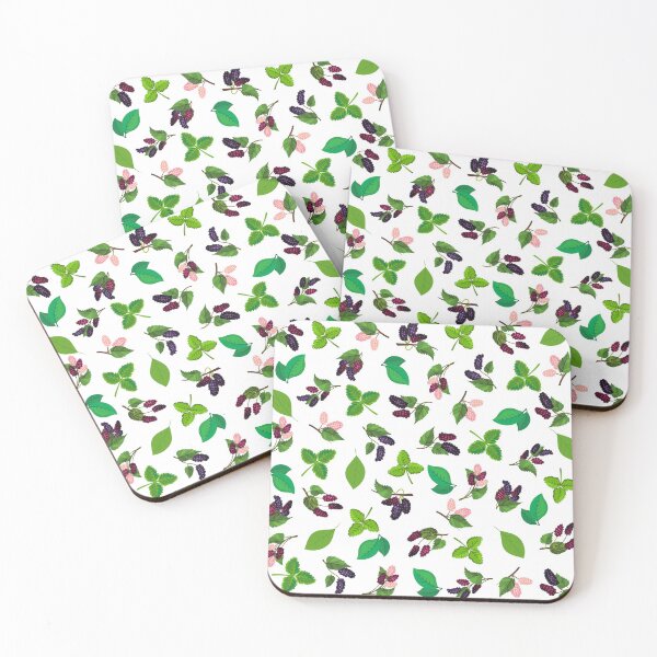 Item preview, Mulberry berries design on white background. designed and sold by KamTamDesigns11.