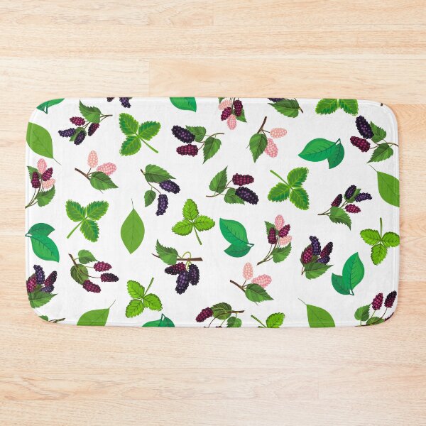 Item preview, Mulberry berries design on white background. designed and sold by KamTamDesigns11.