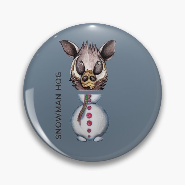 Item preview, SNOWMAN HOG by FrankenDuo tsunami grey designed and sold by FrankenDuo.