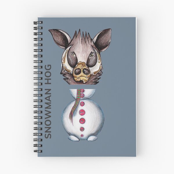 Item preview, SNOWMAN HOG by FrankenDuo tsunami grey designed and sold by FrankenDuo.