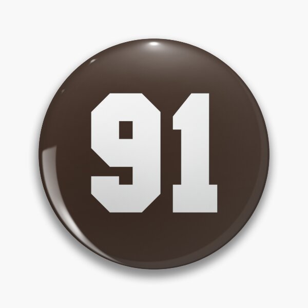 Item preview, 91 Number Cleveland Sports Ninety-One Brown Jersey designed and sold by HelloFromAja.