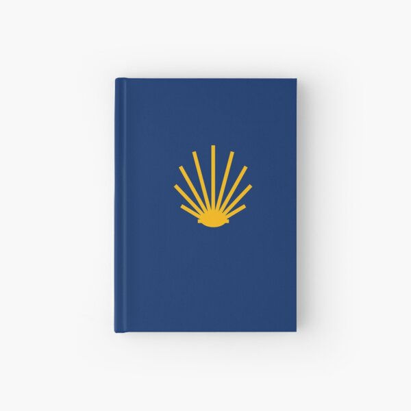 Yellow Camino de Santiago Scallop Shell Hardcover Journal