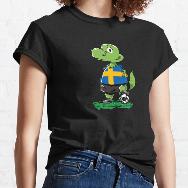 Soccer Dinosaur - Sweden Classic T-Shirt