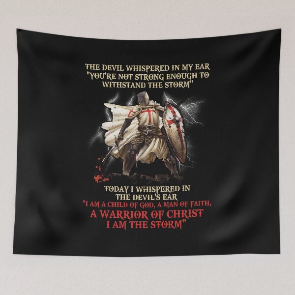 Item preview, Knight Templar A Warrior Of Christ I Am The Storm designed and sold by CreativeGift.