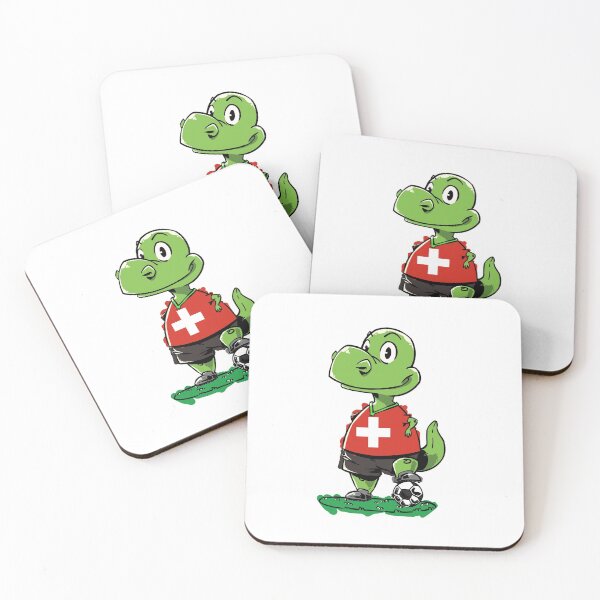 Item preview, Soccer Dinosaur - Switzerland designed and sold by iHeartDinosaurs.