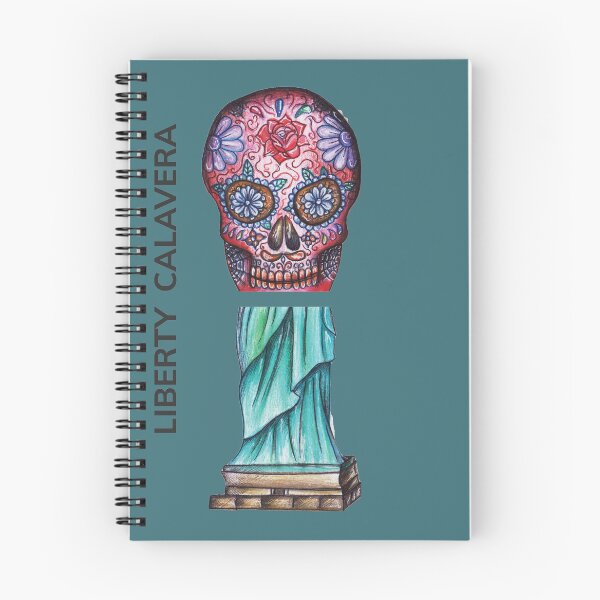 Item preview, LIBERTY CALAVERA by FrankenDuo azure green designed and sold by FrankenDuo.