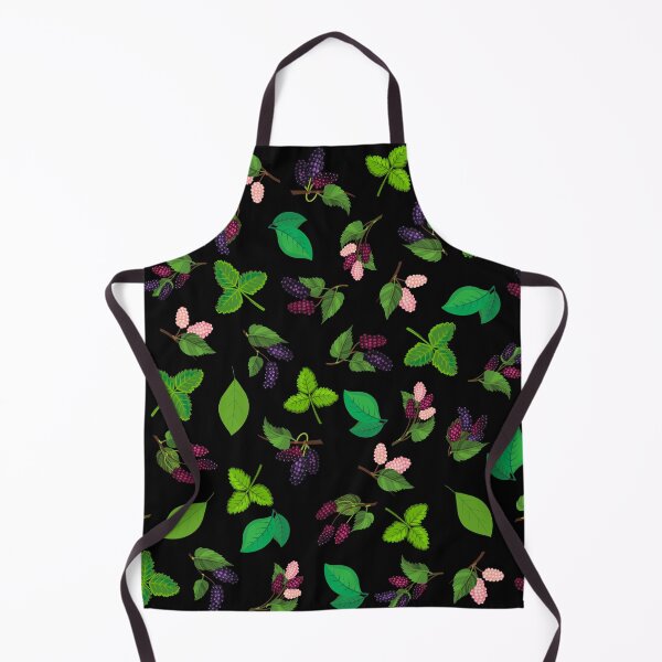 Item preview, colourful mulberry berries pattern on black background. designed and sold by KamTamDesigns11.