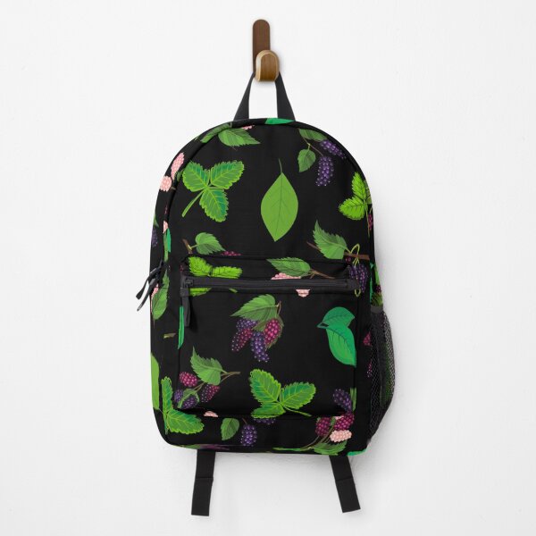 Item preview, colourful mulberry berries pattern on black background. designed and sold by KamTamDesigns11.