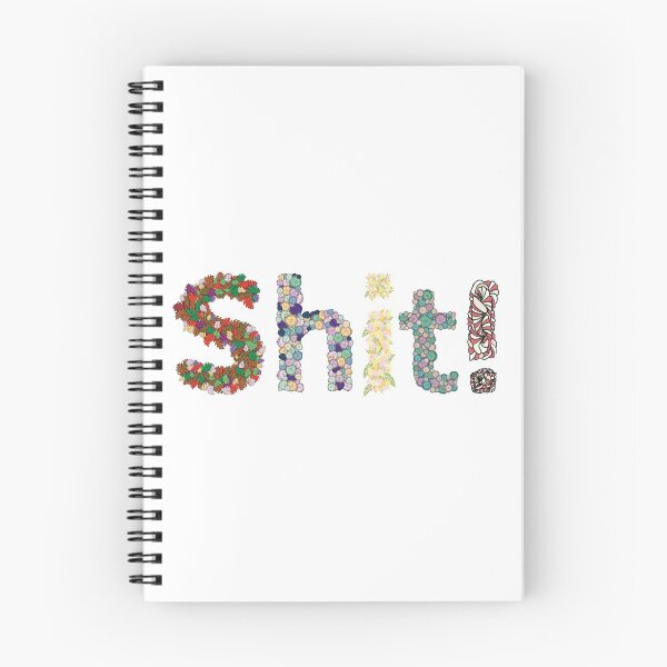 Item preview, Shit! A Four Letter Word in Pastel Flowers and Leaves designed and sold by Karen McFarland.