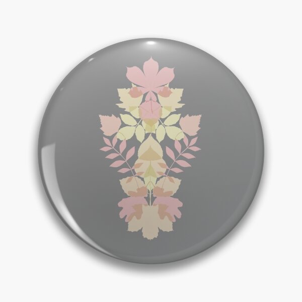 Item preview, Beautiful minimalist autumn leaves mirrored art with warm colors of red orange and yellow designed and sold by CiniArt.
