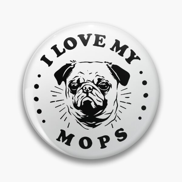 Artikelvorschau, Ich liebe meine Mops entworfen und verkauft von themaskgod.