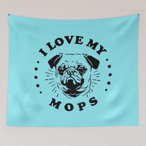 Artikelvorschau, Ich liebe meine Mops entworfen und verkauft von themaskgod.