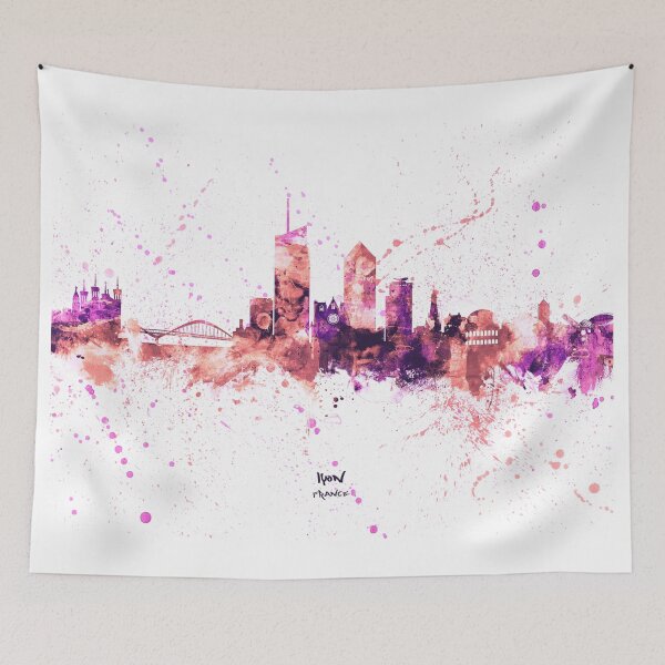 Item preview, Lyon France Skyline designed and sold by ArtPrints.