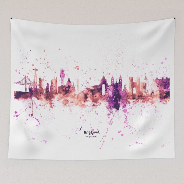 Item preview, Lisbon Portugal Skyline designed and sold by ArtPrints.