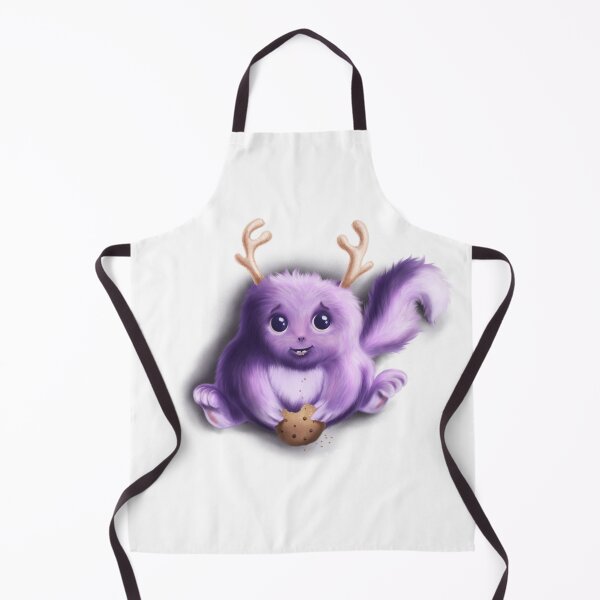 Item preview, Cute furry purple creature with cookie designed and sold by tigerda.