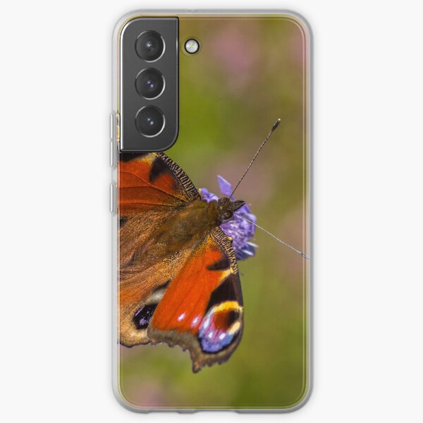 The European peacock has great fake eyes on the wings Samsung Galaxy Soft Case