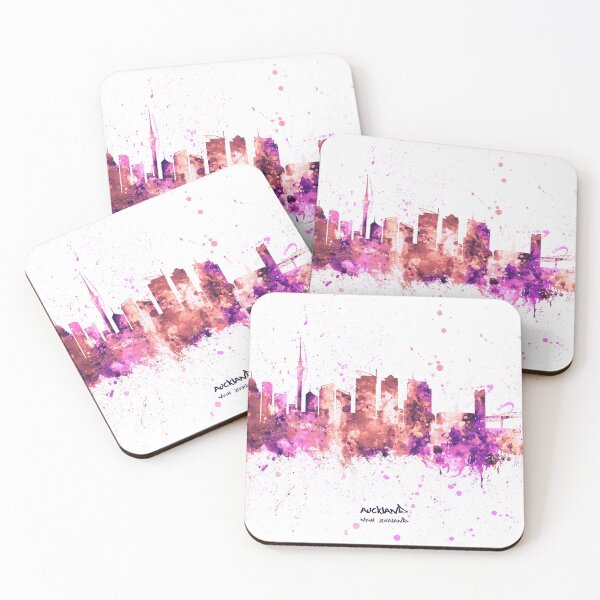 Item preview, Auckland New Zealand Skyline designed and sold by ArtPrints.