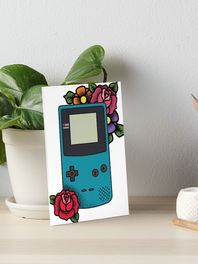 tattoo style Gameboy Art Board Print