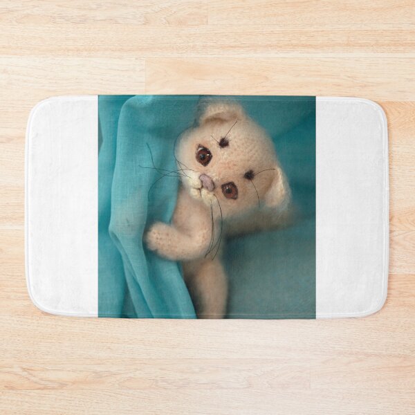 Item preview, Cute beige cat toy crocheting designed and sold by olena2552.