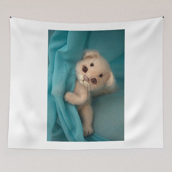 Item preview, Cute beige cat toy crocheting designed and sold by olena2552.
