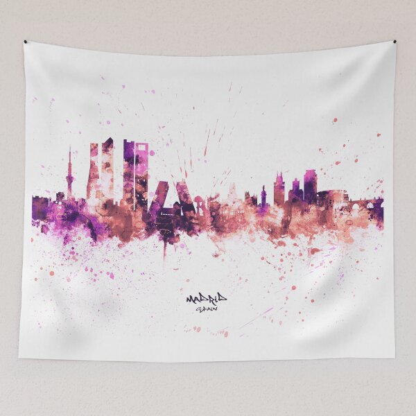 Item preview, Madrid Spain Skyline designed and sold by ArtPrints.