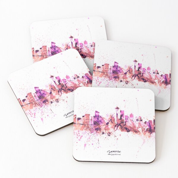 Item preview, Seattle Washington Skyline designed and sold by ArtPrints.