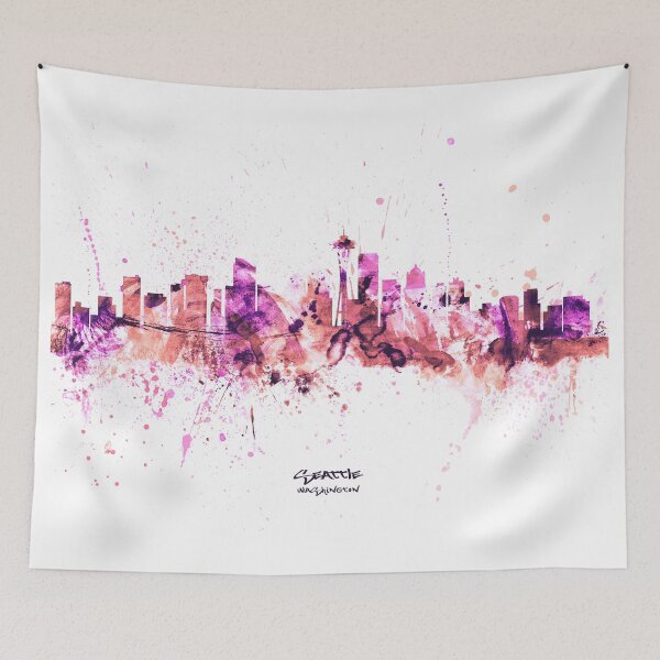 Aperçu de l'œuvre Seattle Washington Skyline créée et vendue par ArtPrints.