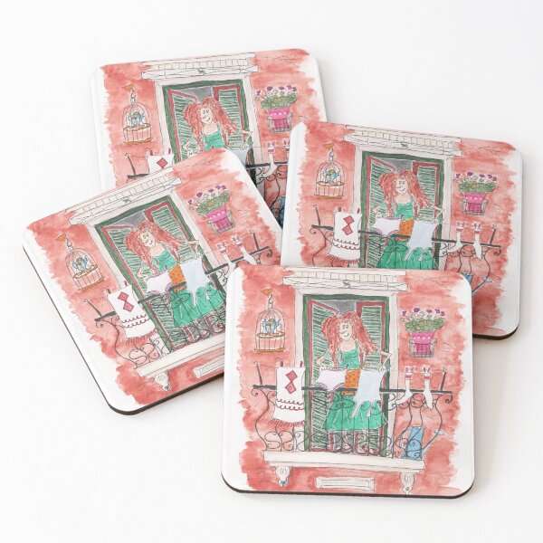Item preview, Girl on the balcony designed and sold by ekaterina-zago.