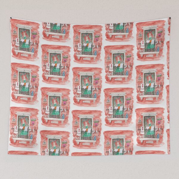 Item preview, Girl on the balcony designed and sold by ekaterina-zago.