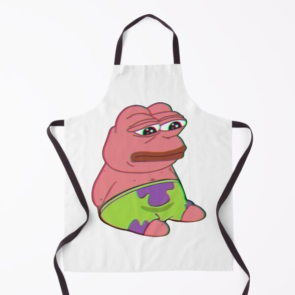 Item preview, pepe frog meme Patrick starfish designed and sold by dayFney.