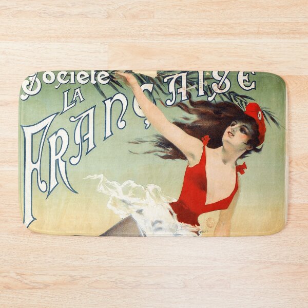 Item preview, Vintage bike poster - French bicycle girl designed and sold by DejaVuStudio.